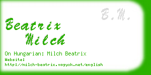 beatrix milch business card